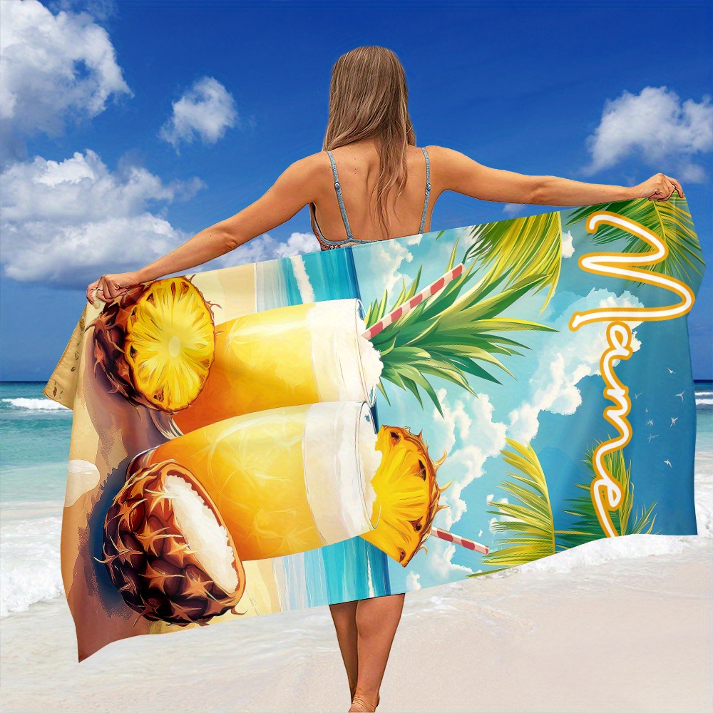 Beach Towel Large - 1 adet Kişiye Özel İsimli Plaj