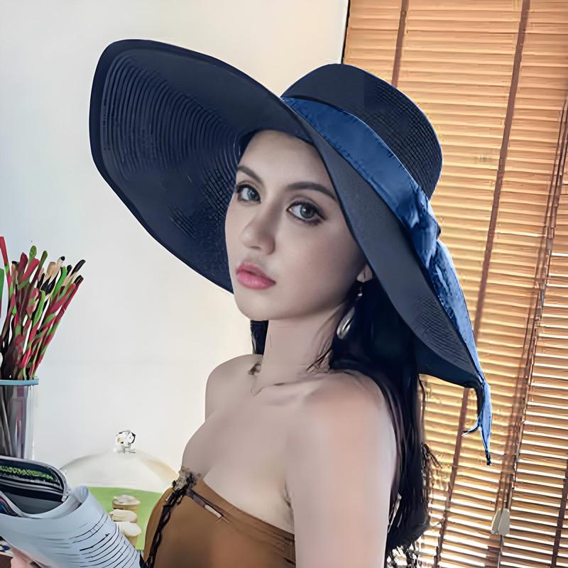 Bucket Hat Straw - Yeni İndirimli Kadın Şapkası Katlanabilir Yazlık