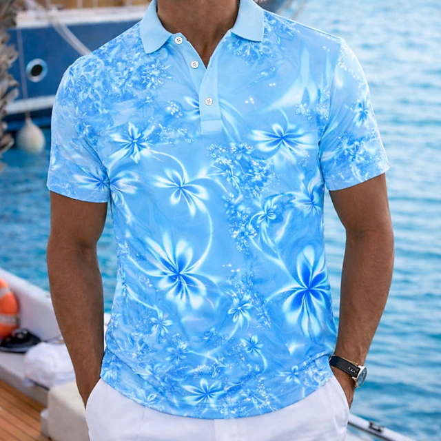 Resort Shirt Floral - 2026 Yazlık Resort Tarzı Yeşil Neon