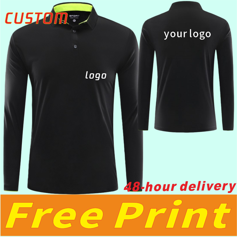 Polo Shirt Pique - Hızlı kuruyan, nefes alan, uzun kollu