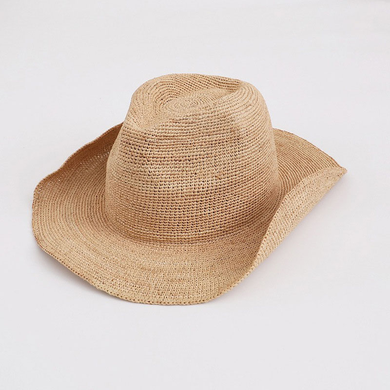 Kadınlar için doğal rafya hası - Bucket Hat Straw incelemesi ve fiyatı