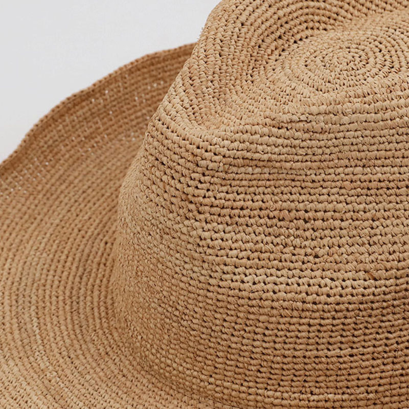 Kadınlar için doğal rafya hası - Bucket Hat Straw incelemesi ve fiyatı