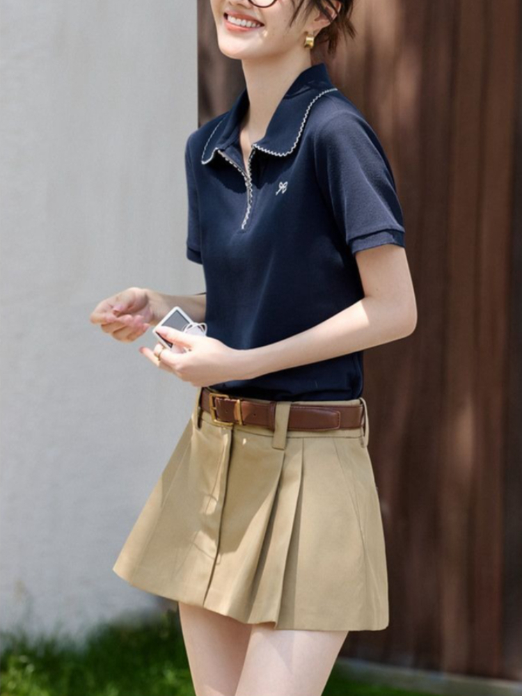 Kadınlar İçin Dar Kesim Vücudu - Polo Shirt Pique incelemesi ve fiyatı