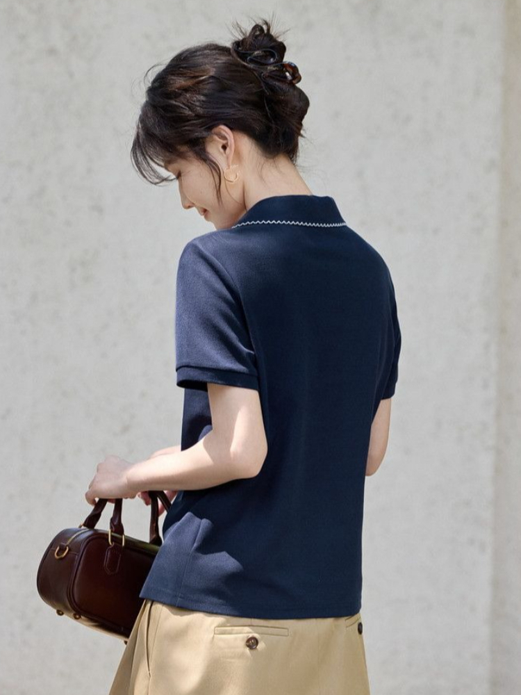 Kadınlar İçin Dar Kesim Vücudu - Polo Shirt Pique incelemesi ve fiyatı