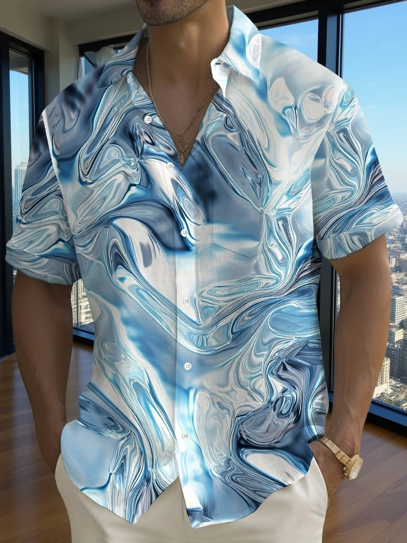 Minimal Mürekkep Dokulu Yaka D - Resort Shirt Floral incelemesi ve fiyatı