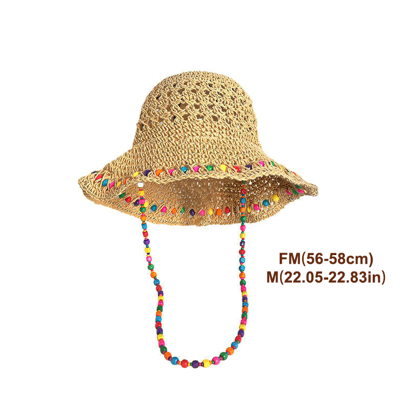 Retro Çok Yönlü Oyuklu Geniş A - Bucket Hat Straw incelemesi ve fiyatı