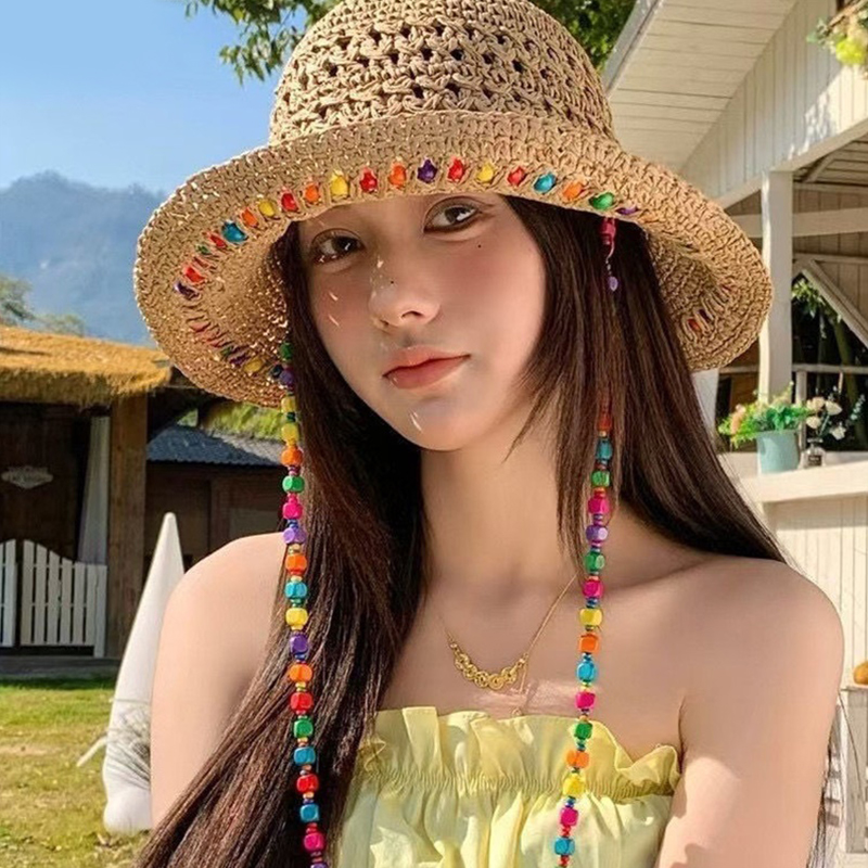 Retro Çok Yönlü Oyuklu Geniş A - Bucket Hat Straw incelemesi ve fiyatı