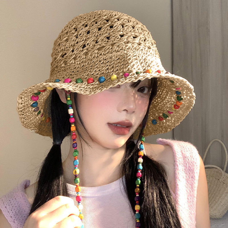 Retro Çok Yönlü Oyuklu Geniş A - Bucket Hat Straw incelemesi ve fiyatı