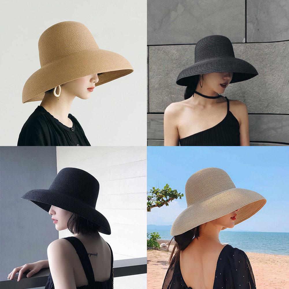 Fransız Hepburn tarzı geniş ağ - Bucket Hat Straw incelemesi ve fiyatı