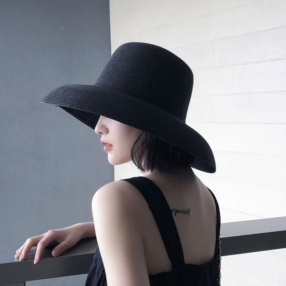 Fransız Hepburn tarzı geniş ağ - Bucket Hat Straw incelemesi ve fiyatı