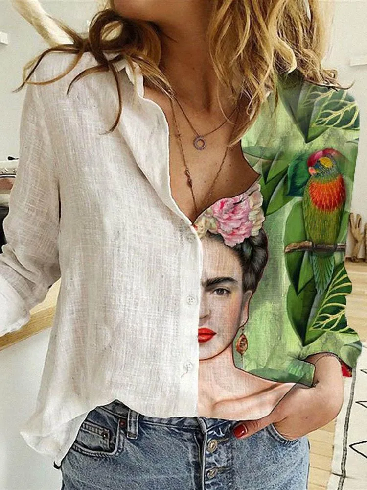 Kadın İlkbahar Ve Sonbahar Uzu - Shirt Camp Collar incelemesi ve fiyatı